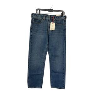 Land’s End Men’s Relaxed Fit Dark Wash Jeans 33 x 30